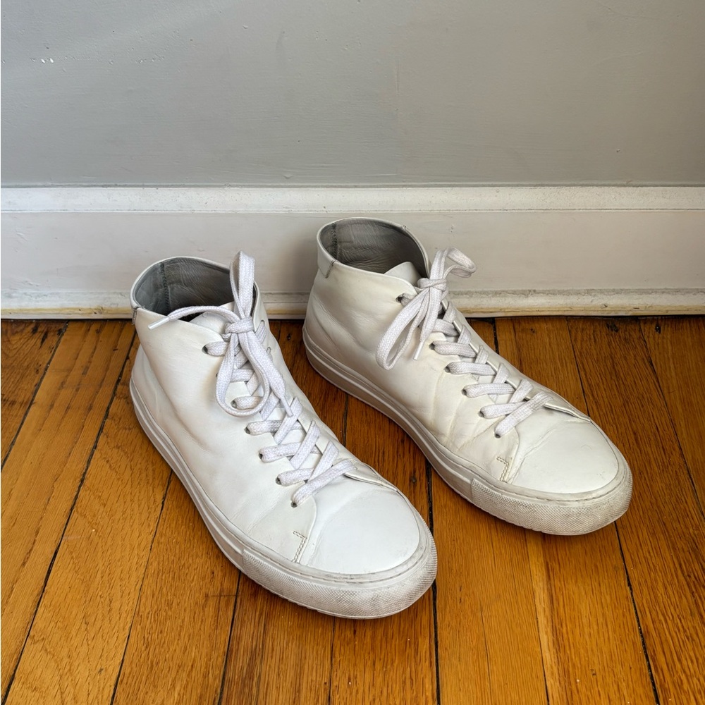 Beckett Simonon White High-Top Sneakers